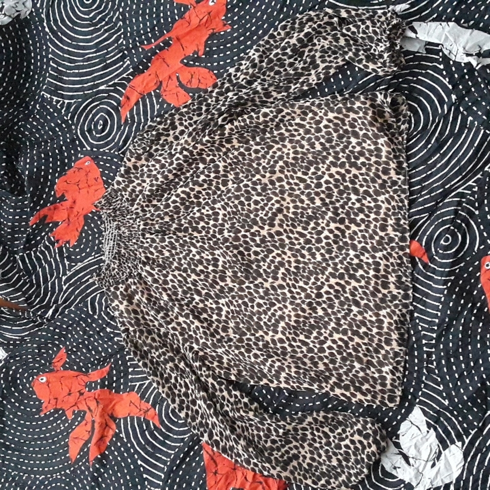 J. CREW leopard top